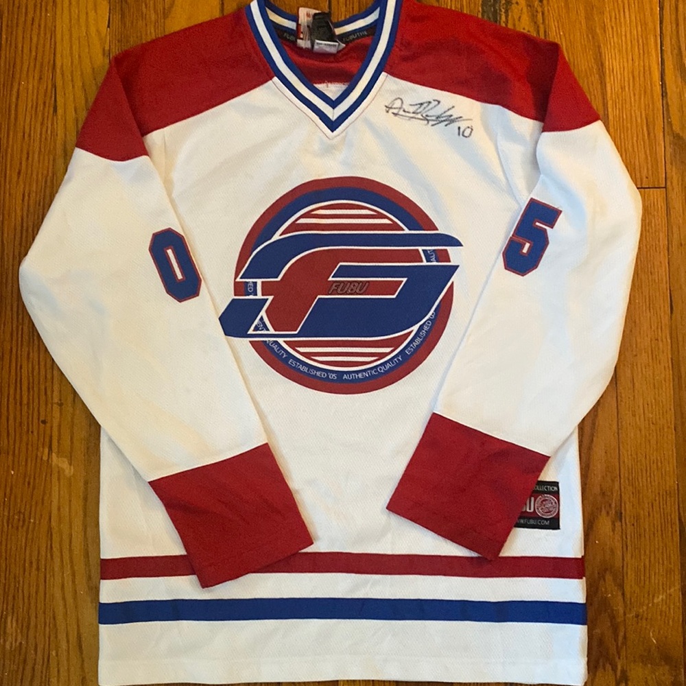 Autographed vintage FUBU hockey Jersey